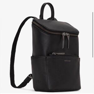 Matt & Nat Brave Small Mini Backpack Black Vegan